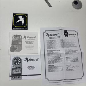 Kestrel Météo-mètre numérique sans fil de poche avec fonction noctilucente pour mesurer la vitesse du vent, la température et l'humidité - Product Image 4