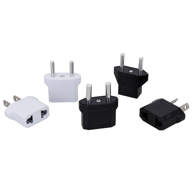 EURO EU To US Travel Power Plug Adapter Converter Conversion European American Outlet