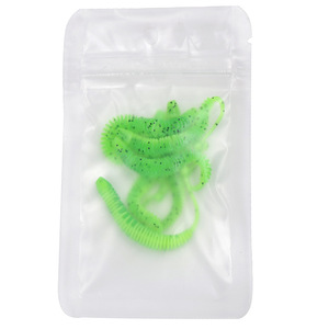 Señuelo Suave Cola de Ardilla 8cm, Paquete de 6, para Pesca de Lubina en Agua Salada, Material PVC - Product Image 5