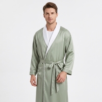 Peignoir en polyester doux à double couche avec tissu gabardine durable, très absorbant, confortable pour une utilisation quotidienne à la maison et en salle de bain