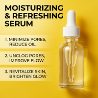 Sérum Visage Liquide Éclaircissant Haute Concentration à l'Huile d'Olive Végétalienne Marque Blanche – Minimiseur de Pores, Traitement Anti-Acné, Améliore les Taches Brunes