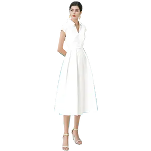 Производство фабричных платьев, Элегантное повседневное женское платье макси для церкви, для свадебной вечеринки
