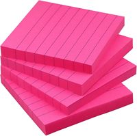 Bloc-notes magnétique personnalisé autocollant en papier PET bloc-notes doublé de couleur pastel pour le bureau, la maison et l'école pour les promotions de cadeaux