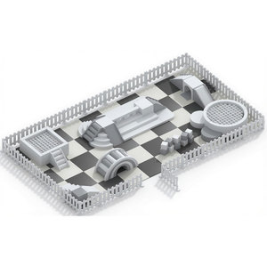 Área de Juegos Interior para Niños con Bloques Suaves de Plástico Blanco para Uso Doméstico - Product Image 1
