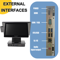 Terminal de Pago POS con Pantalla Táctil Todo en Uno, Sistema de Caja Registradora, Caja Registradora para Negocios, SSD de 512 GB, Farmacia
