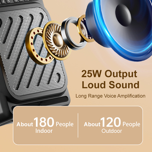 25 Watt Loa bluetooth di động Guitar Điện khuếch đại cho guitar Acoustic/điện với hiệu ứng <span class=keywords><strong>echo</strong></span> - Product Image 3