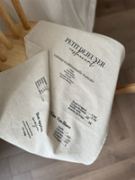 WML080 Serviettes de cuisine personnalisées en coton 100% avec impression de lettres de couleur unie, serviettes de table, torchons de cuisine pour hôtel