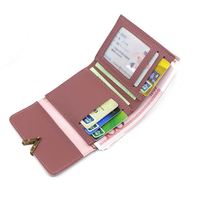 8230346 cuir mat petit femmes portefeuille Mini femmes portefeuilles et sacs à main court femme porte-monnaie porte-carte de crédit