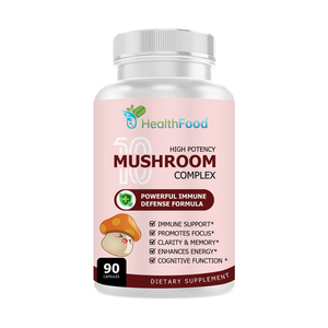 Custom Logo Nutritional <b>Supplement</b> Support Mental Clarity Mushroom Complex Capsules Brain Health Capsules Powerful Antioxidant - Product Image 1