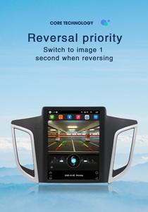 Rádio automotivo 9.7 in tela sensível ao toque vertical, com <span class=keywords><strong>gps</strong></span> para <span class=keywords><strong>hyundai</strong></span> <span class=keywords><strong>creta</strong></span> ix25 2015-2019, som estéreo, dvd player, estilo carplay tesla
