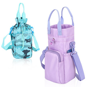 Wholesale Custom 2-In-1 <b>Water</b> <b>Bottle</b> Sling Carrier Crossbody Design with Adjustable Strap Multi-Functional Outdoor Activities - Product Image 6