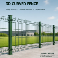 Clôture en grillage métallique 3D galvanisé de haute qualité, recouvert de PVC. Clôture de sécurité anti-rouille, anti-escalade, à profil en V, taille et couleur personnalisées