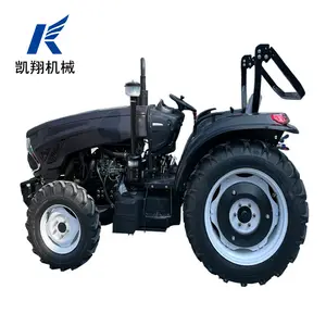 Livraison gratuite 60HP 70HP 4WD en Chine tracteur agricole tracteurs à roues avec chargeur frontal