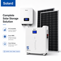 Batterie solaire résidentielle 51V 100Ah avec garantie de 10 ans, vente directe usine, compatible 48V 100Ah et 51.2V 100Ah, pack de stockage solaire 5kWh