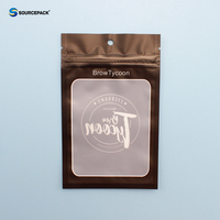 Sachet Doypack transparent avec fenêtre, refermable à fermeture éclair, en plastique givré de qualité alimentaire, pour l'affichage visible des snacks, des noix, des fruits secs et des aliments pour animaux de compagnie