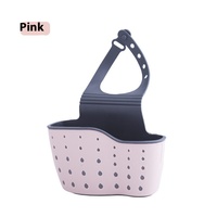 Support de rangement mural réglable en plastique à double niveau pour évier de cuisine, porte-éponge et porte-rouleau de cuisine, fixation rapide