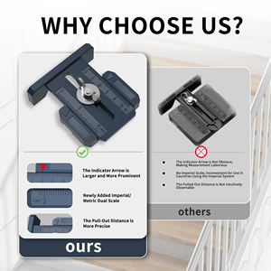 Herramienta <span class=keywords><strong>de</strong></span> Plantilla para Peldaños <span class=keywords><strong>de</strong></span> Escalera MINOVA, Herramienta <span class=keywords><strong>de</strong></span> Medición <span class=keywords><strong>de</strong></span> Peldaños <span class=keywords><strong>de</strong></span> Acero Sólido para la Construcción <span class=keywords><strong>de</strong></span> Escaleras - Product Image 6