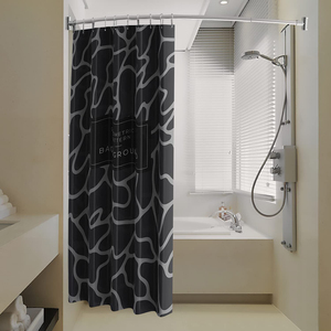 Tiges <span class=keywords><strong>de</strong></span> <span class=keywords><strong>douche</strong></span> en acier inoxydable à arc arrondi, Chrome exquis, réglables, personnalisées pour <span class=keywords><strong>baignoire</strong></span> - Product Image 2
