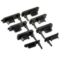GOFAI GF-67 Cache-poussière en silicone pour ports d'ordinateur, protection USB, plusieurs tailles, noir, fabriqué en Chine