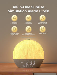 Despertador Digital con Luz de Amanecer, 30 Sonidos para Dormir, Temporizador de Sueño y Luz de Despertador con Ruido Blanco para Personas con Sueño Pesado - Product Image 2