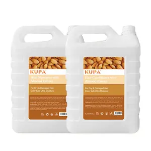 5L KUPA職業サロン使用硫酸塩フリー天然アーモンドエキスシャンプーカラーセーフモイスチャライジングヘアコンディショナー