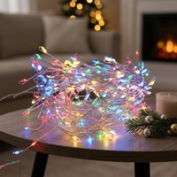 Guirlande lumineuse LED en fil de cuivre RGB, étanche, pour décoration intérieure et extérieure, idéale pour les fêtes