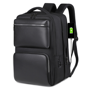 Chất lượng cao <span class=keywords><strong>PU</strong></span> Vật liệu kinh doanh máy tính xách tay ba lô với dây kéo. Ba lô máy tính xách tay - Product Image 1