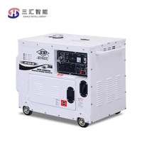 Générateur diesel électrique silencieux portable refroidi par eau sur remorque 5kW 30kW 50kW 50kVA 50Hz pour usage domestique