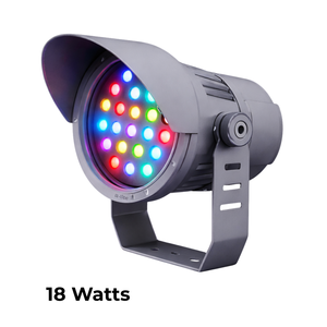 The compact facade flood <b>lights</b> are efficient lighting solutions designed for wide-area illumination of building exteriors - Product Image 2