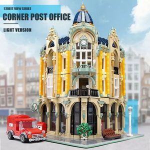 For Mould King 16010 Street View Corner <strong>Post</strong> <strong>Office</strong> Building Blocks Model 4030PCS Educational <strong>Toy</strong> in Plastic Festival Gift - Product Image 3