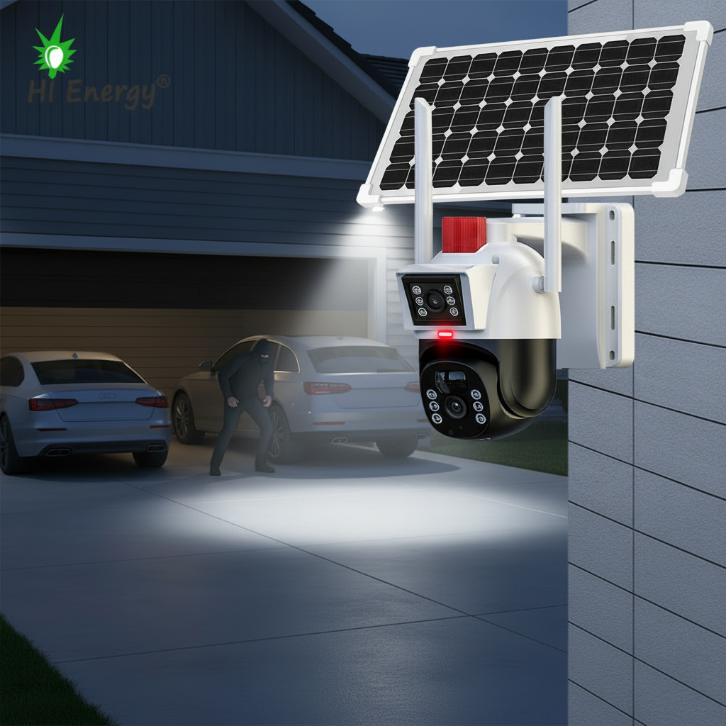 Hienergy HE-SPM-T12 6MP Dual Lens Solar CCTV Network Camera 4G WiFi Indoor Motion Detection Outdoor Supervisory Control IP66 · image 1