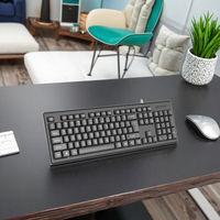 Clavier et souris filaires USB OEM ODM 104 touches, souris optique 1200 DPI, ultra-mince, ergonomique, pour bureau, ordinateur de bureau, en stock