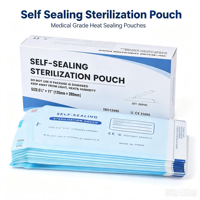 Fournisseurs de pochettes de stérilisation extra petites pour autoclave, thermoscellables, auto-scellantes, en rouleaux plats