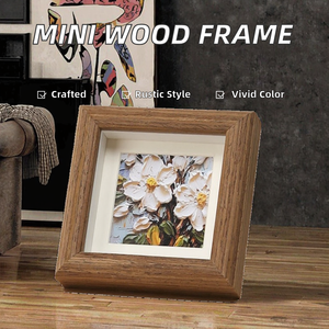 <span class=keywords><strong>Handmade</strong></span> Creative mộc mạc gỗ hình ảnh khung Set Mini vuông UV in hộp trang trí nội thất cho trẻ em độc đáo hình ảnh đứng - Product Image 2