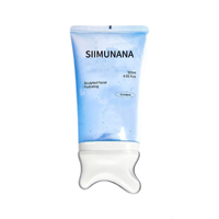Crème Sculptante Hydratante V-Mode au PDRN et Peptides avec Rouleau Gua Sha Intégré – Gel Facial Anti-Âge Rafraîchissant pour le Lifting du Contour du Visage