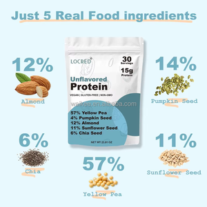 Proteína Vegetal Orgánica Vegana en Polvo (Haba, Arroz y Nuez de Pili) |   Sin Lácteos ni Soya, Sin OMG, Nutrición Deportiva, OEM a Granel - Product Image 4