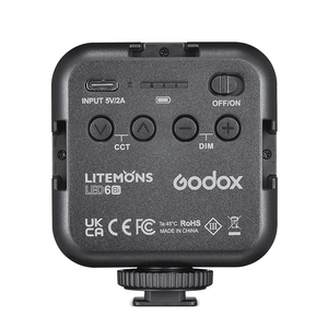 Godox LED6R LED6Bi Lumière vidéo LED RGB rechargeable Mini lumière d'appoint 3200-6500K Dimmable pour <span class=keywords><strong>Tik</strong></span> <span class=keywords><strong>Tok</strong></span> Vlog Live Prix de gros - Product Image 4