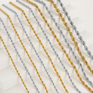 थोक सोने वाले पुरुषों के गहने 2 मिमी 3 मिमी 4 मिमी 5 मिमी रस्सी श्रृंखला हार - Product Image 5