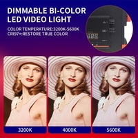 Panneau lumineux LED JIXIO K600S pour photographie, CRI élevé, CCT réglable, lumière d'appoint douce, portable, télécommande, vidéo en direct