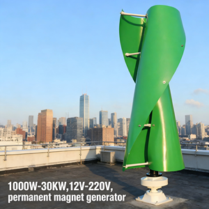 Industrial Grade 1kw Heavy Duty VAWT <b>Generator</b> 12V 24V 48V for Small Workshop / Commercial Use FS High Efficiency 600W Power Out - Product Image 4