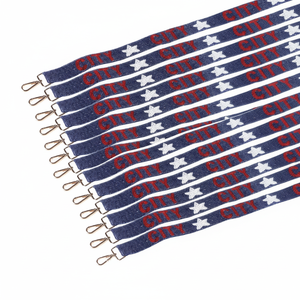 Correa para teléfono móvil hecha a mano con cuentas de diseñador para mujer, correa para guitarra con cuentas de semillas, correa para el día del juego, novedad - Product Image 1