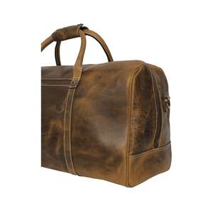 Sac de voyage en cuir véritable pour homme et femme, sac à vêtements, meilleur bagage à main, sac en cuir véritable pour chaussures, unisexe - Product Image 2