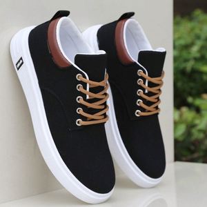 Maz Men's Lace-Up <b>Canvas</b> Shoes Versatile Spring Casual Sneakers - Product Image 3