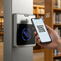 AC8630 Control de Acceso a la Puerta con Registro de Asistencia en Red, Lector NFC de 13.56 MHz, Módulo Escáner de Código QR, Ethernet RS485, Tarjeta de Identificación Pro