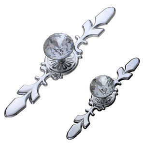 Lcedis European Style Zinc Alloy <b>Cabinet</b> Handle With Crystal Rhinestone Drawer Furniture Hardware - Product Image 3