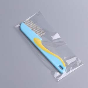Acero inoxidable largo corto mascota perros gatos diente fino pelo Fea piojos pulgas peine cepillo eliminar piojos garrapatas quitamanchas para gato perro - Product Image 2