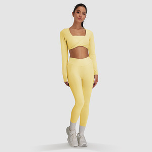 <span class=keywords><strong>Ropa</strong></span> de entrenamiento duradera de alta calidad para <span class=keywords><strong>Crossfit</strong></span> Diseño sin costuras <span class=keywords><strong>Ropa</strong></span> de fitness elegante para mujeres - Product Image 5