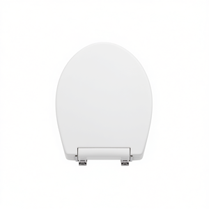 Asiento de inodoro para Globo Vaso Gloria Forma 5, bisagras blancas, 50.5 cm de longitud - Product Image 3