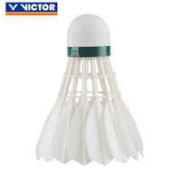 Volants de badminton VICTOR CHAMPION NO.1 en plumes de canard, approuvés BWF, pour tournois, vol stable, haute durabilité