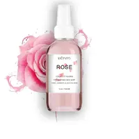 Özel etiket organik gül suyu agua de rosas yüz Mist nemlendirici cilt bakımı sprey yüz toniği gül suyu yüz
